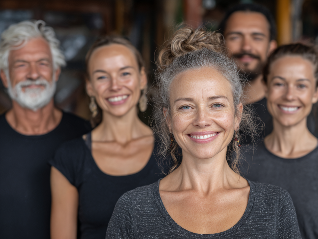 Jóga v prírode - žena medituje pri sunrise